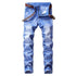 Individuality Men's Jeans Basic Mid Waist Jeans Straight Pants